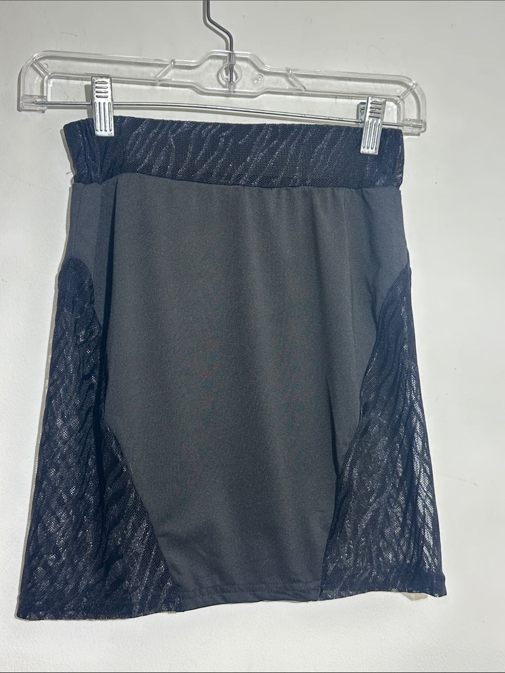 Target Black Mini Skirt with Sheer Side Panels